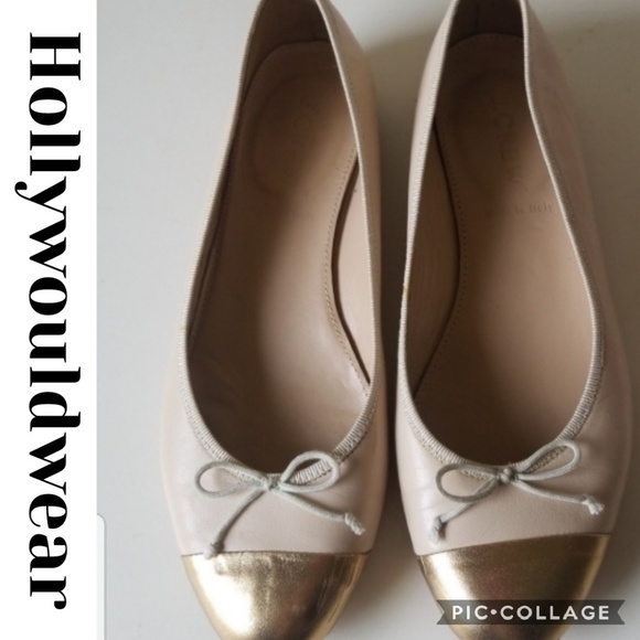 J. Crew Shoes - J. CREW KIKI SAND GOLD FLATS ballet flats size 6